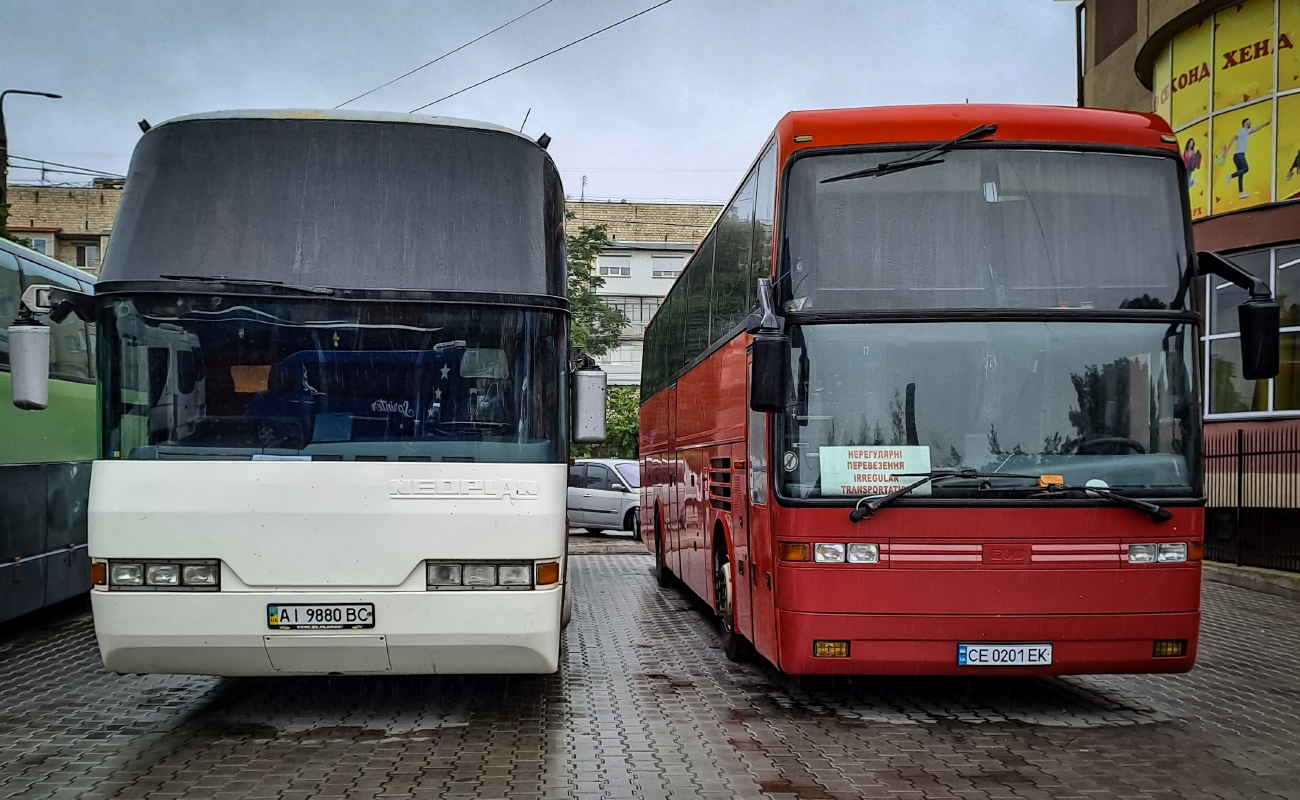 Киевская область, Neoplan N116 Cityliner № AI 9880 BC; Черновицкая область, EOS 200 № CE 0201 EK