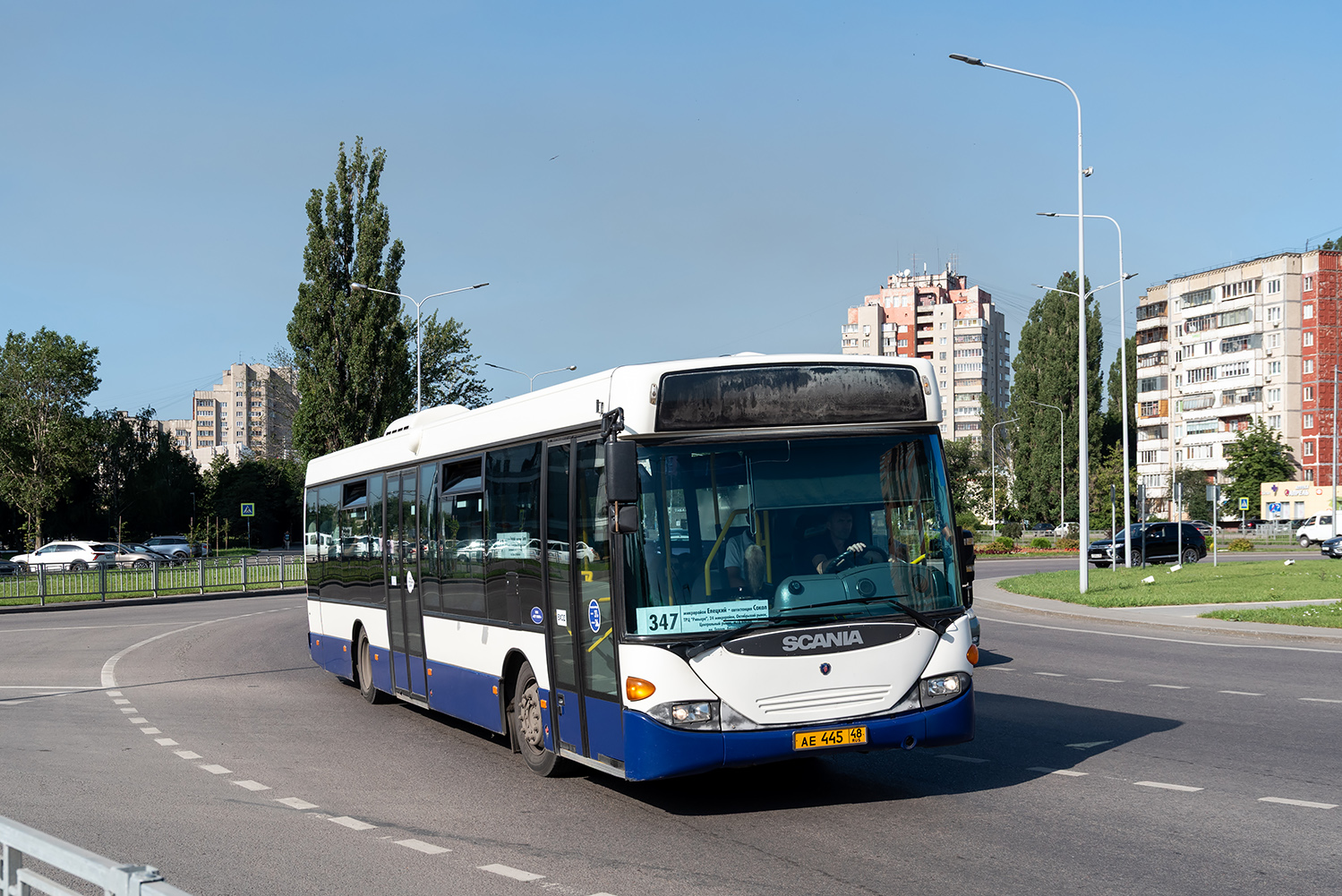 Липецкая область, Scania OmniLink I (Скания-Питер) № АЕ 445 48