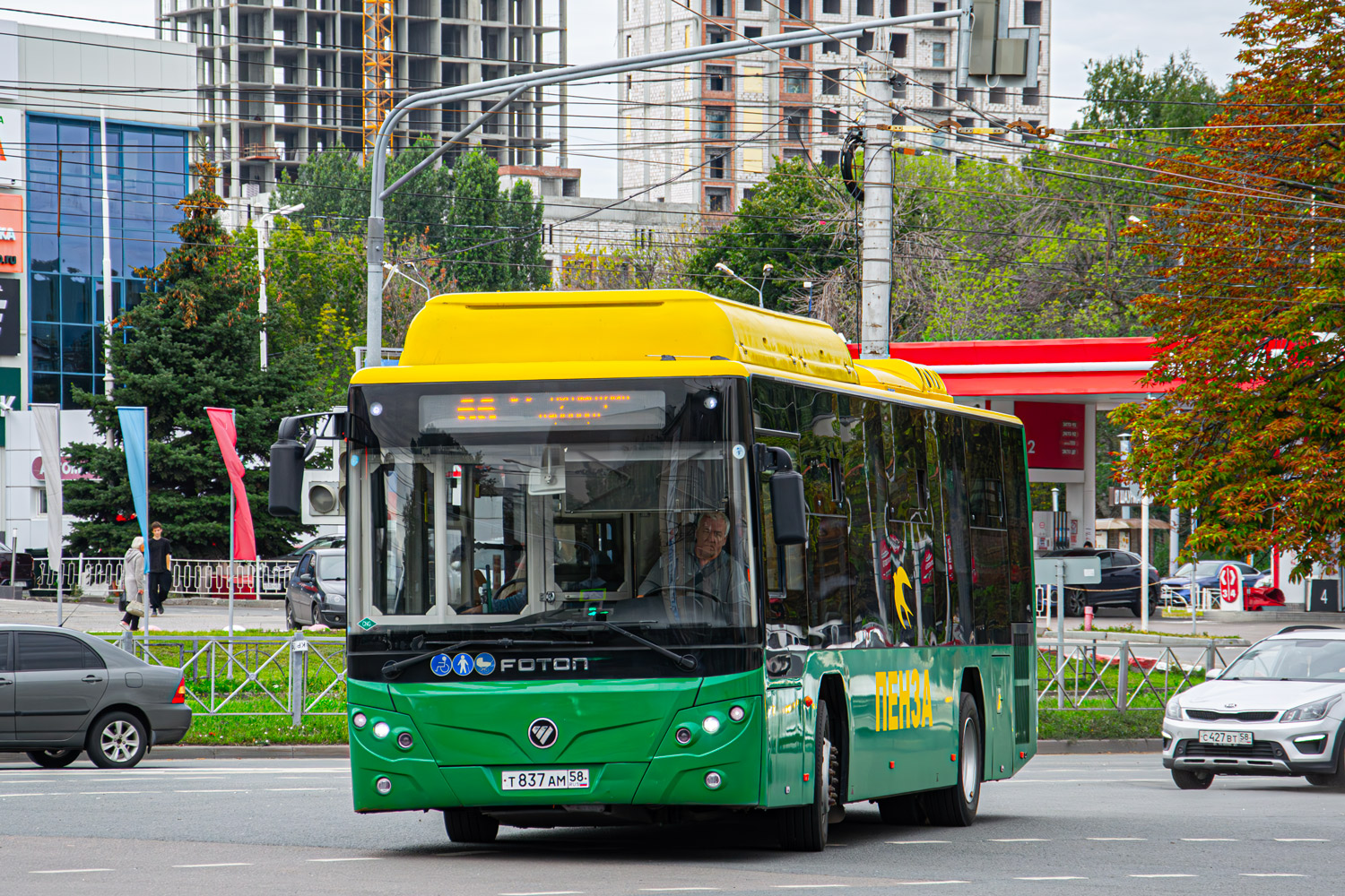 Пензенская область, Foton BJ6105C6MCD-1 № Т 837 АМ 58