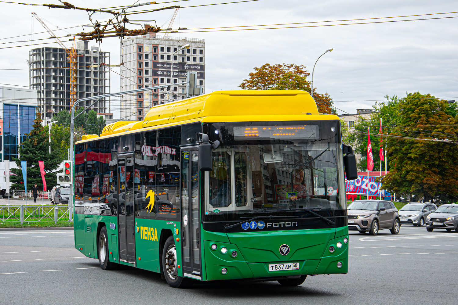 Пензенская область, Foton BJ6105C6MCD-1 № Т 837 АМ 58