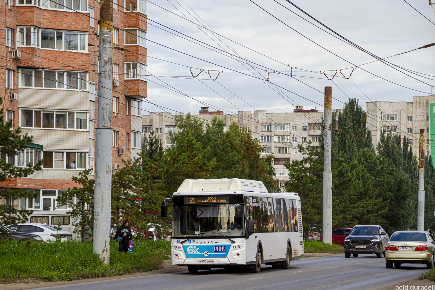 Омская область, ЛиАЗ-5292.67 (CNG) № 1406
