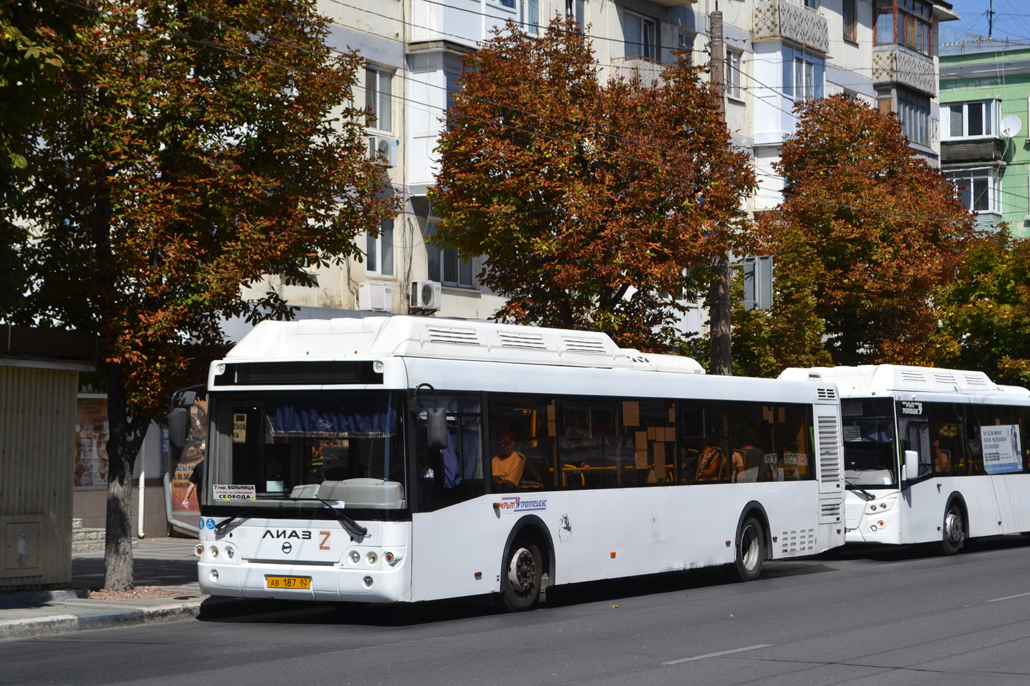 Республика Крым, ЛиАЗ-5292.67 (CNG) № АВ 187 82