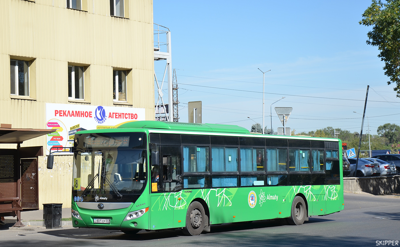 Алматы, Yutong ZK6118HGA (QazTehna) № 801 EP 02
