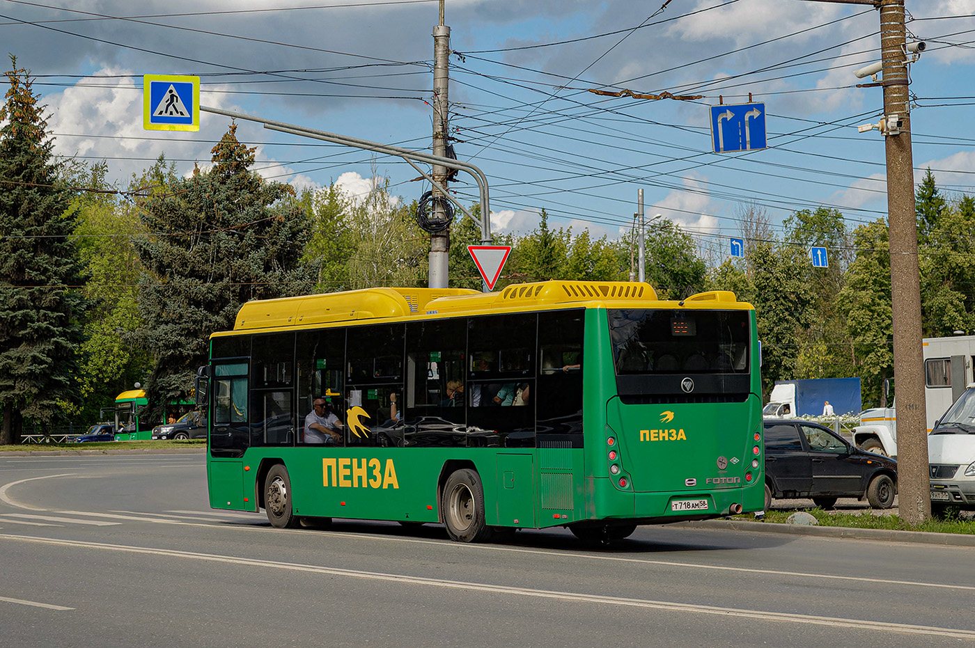 Пензенская область, Foton BJ6105C6MCD-1 № Т 718 АМ 58