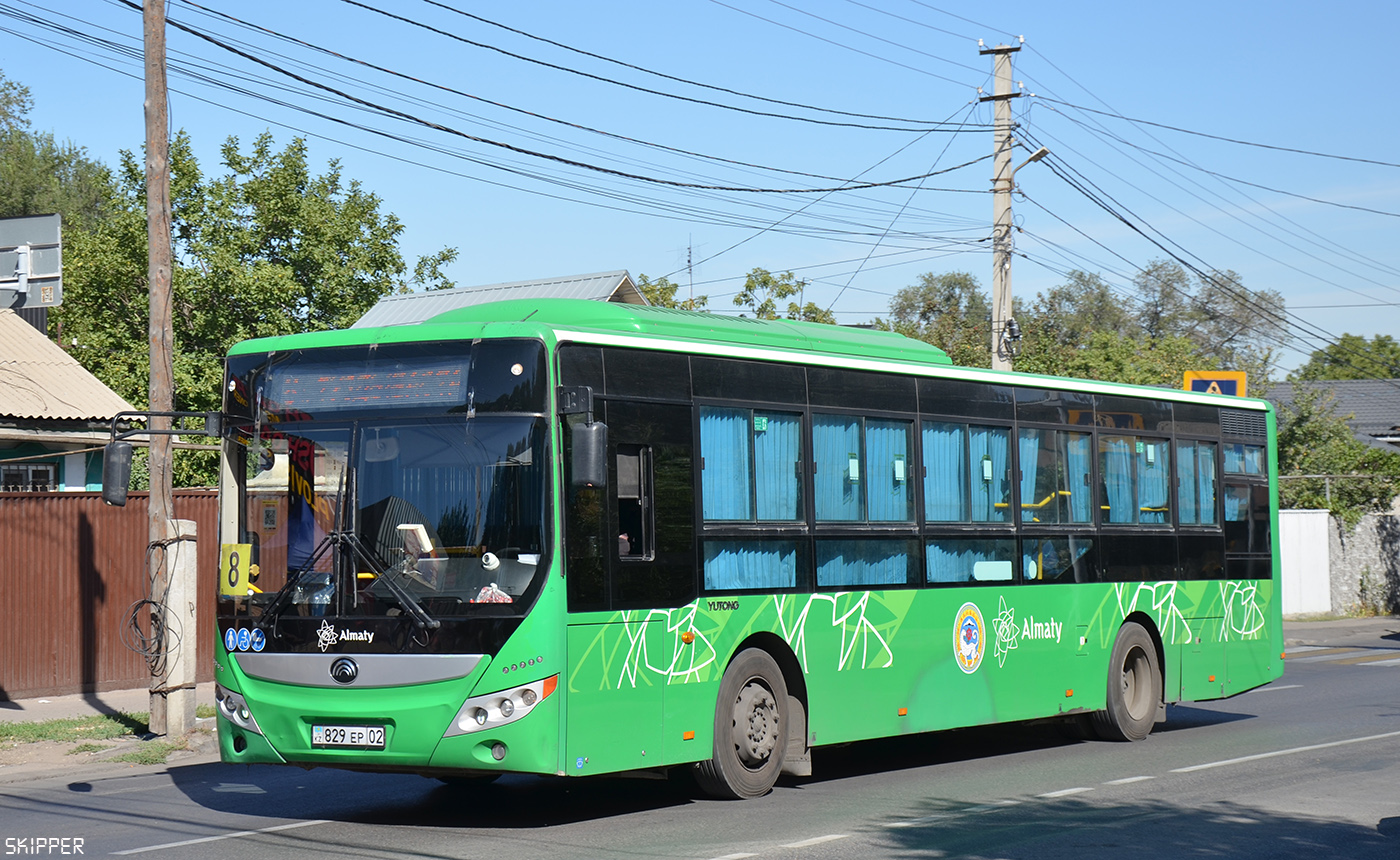Алматы, Yutong ZK6118HGA (QazTehna) № 829 EP 02