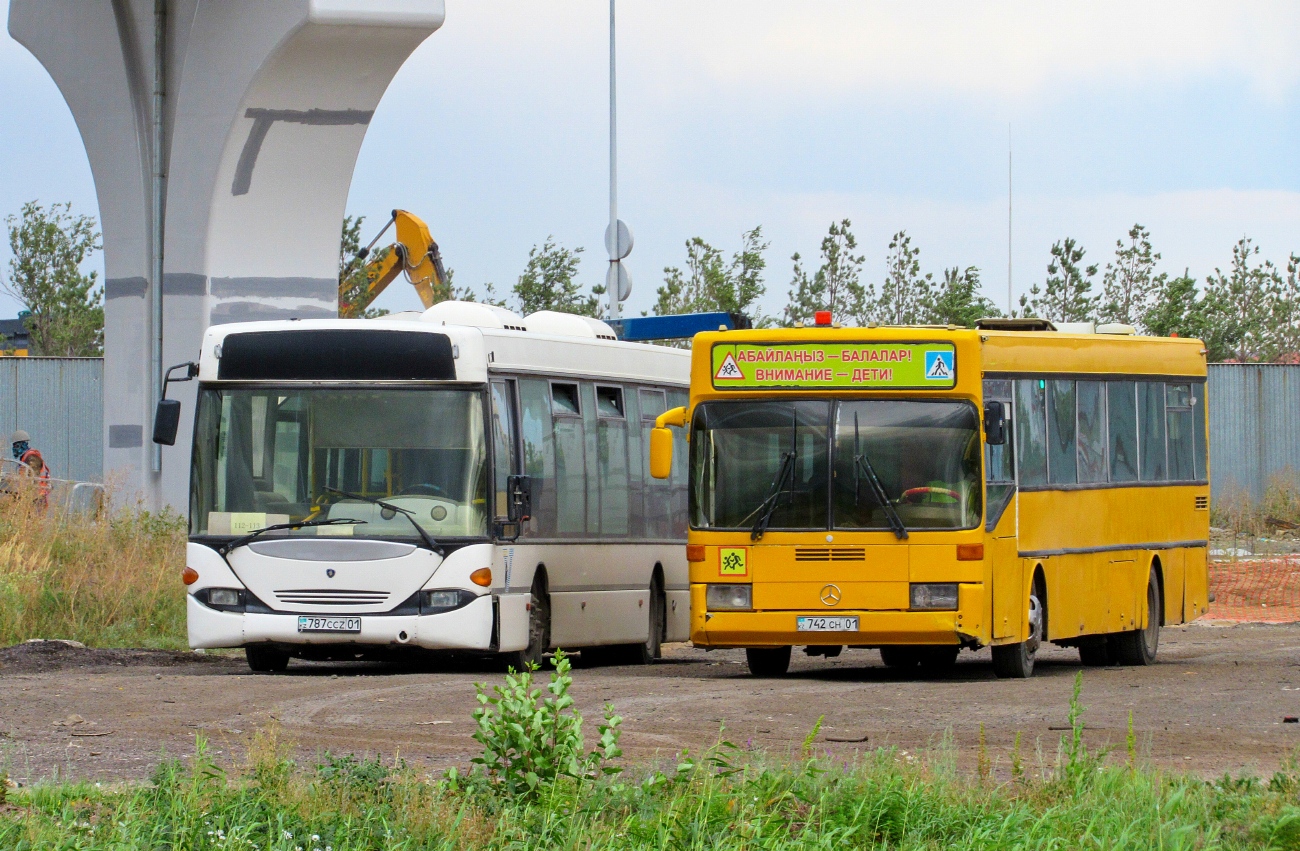 Астана, Scania OmniLink I (Скания-Питер) № 787 CCZ 01; Астана, Mercedes-Benz O405 № 742 CH 01