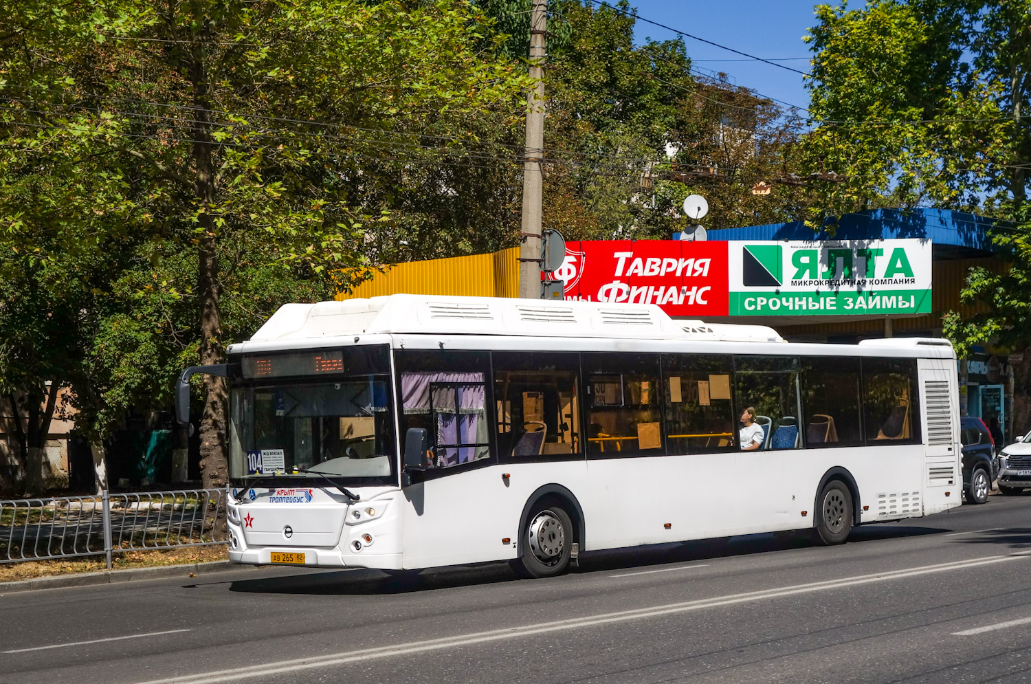 Республика Крым, ЛиАЗ-5292.67 (CNG) № АВ 265 82