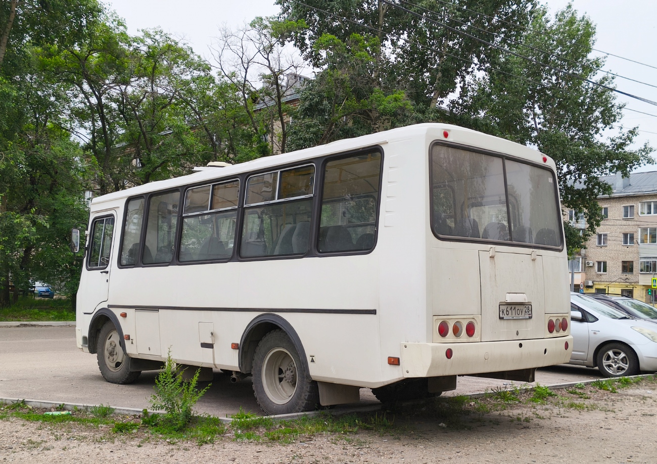 Амурская область, ПАЗ-320530-02 № К 611 ОУ 28