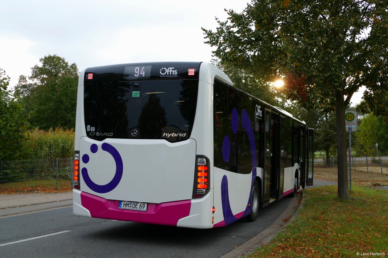 Нижняя Саксония, Mercedes-Benz Citaro C2 hybrid № 69