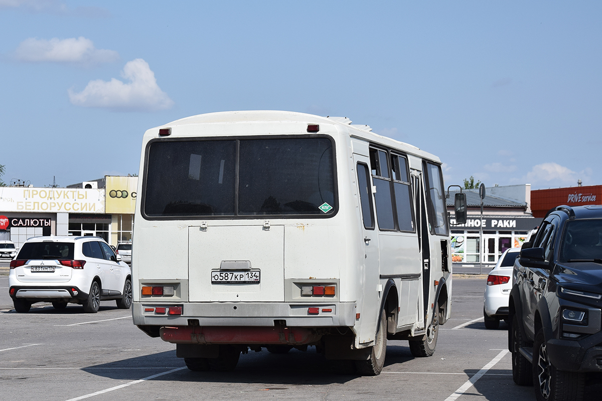 Волгоградская область, ПАЗ-32053 № О 587 КР 134