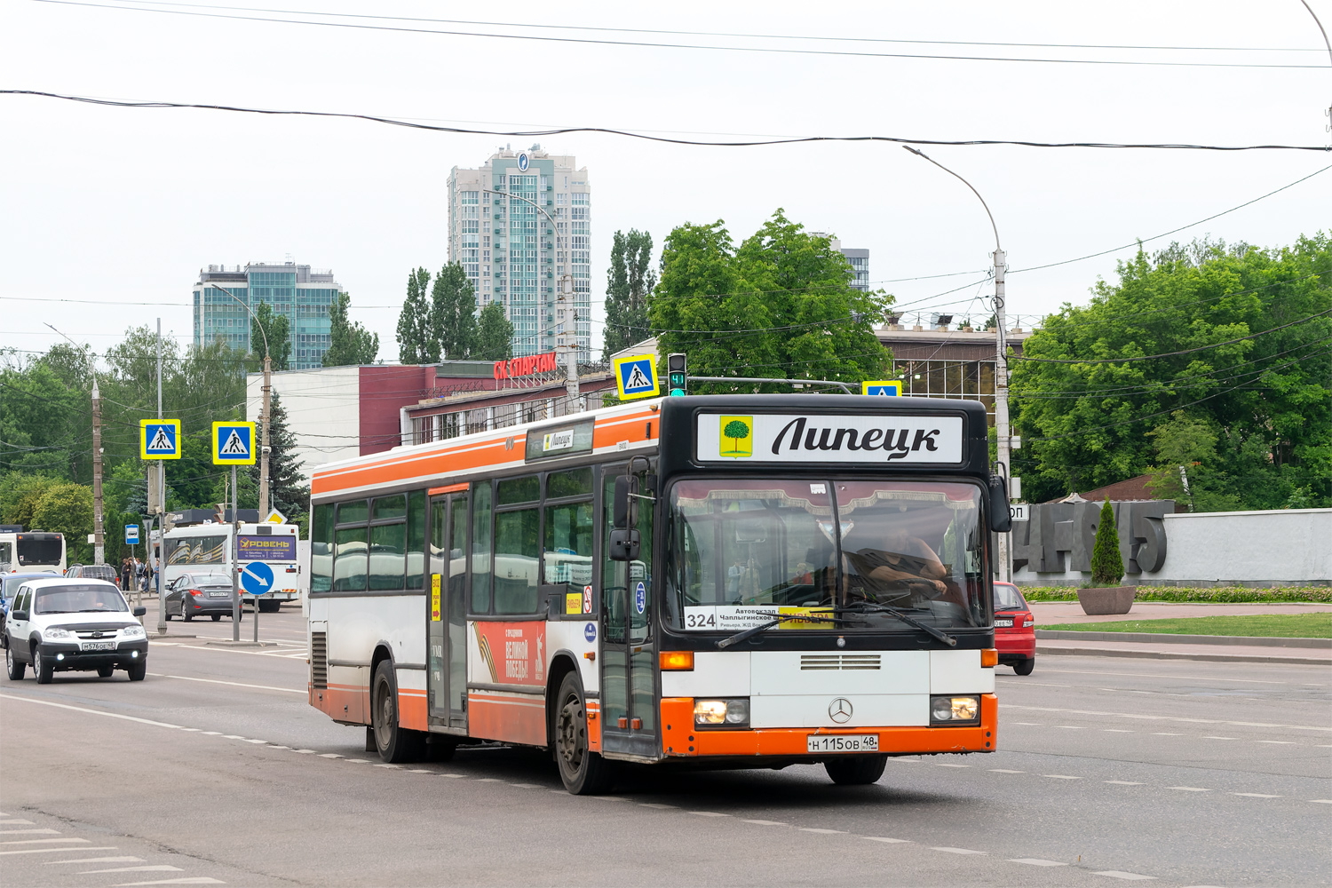 Липецкая область, Mercedes-Benz O405N2 № Н 115 ОВ 48