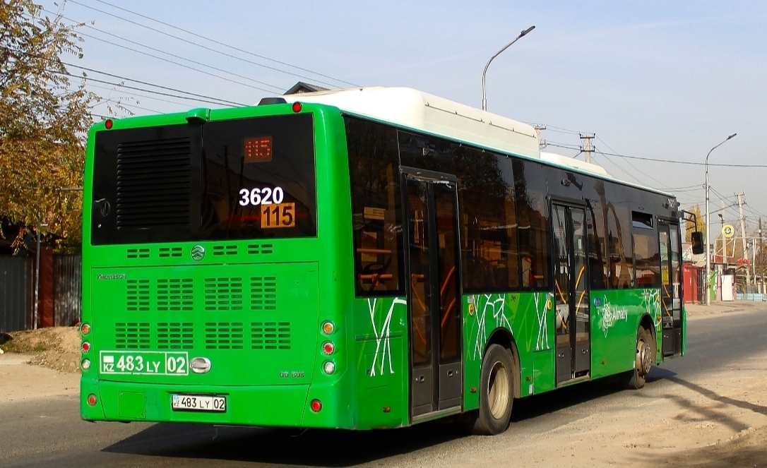 Алматы, Golden Dragon XML6125CN (Hyundai Trans Auto) № 3620 Алматы, Golden Dragon XML6125CN (Hyundai Trans Auto) № 3620