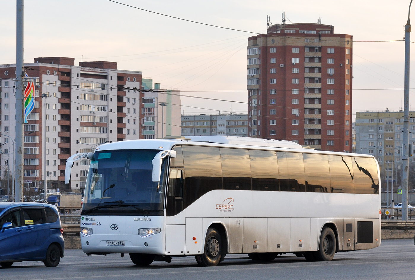 Омская область, Higer KLQ6129TQL № У 140 НТ 55