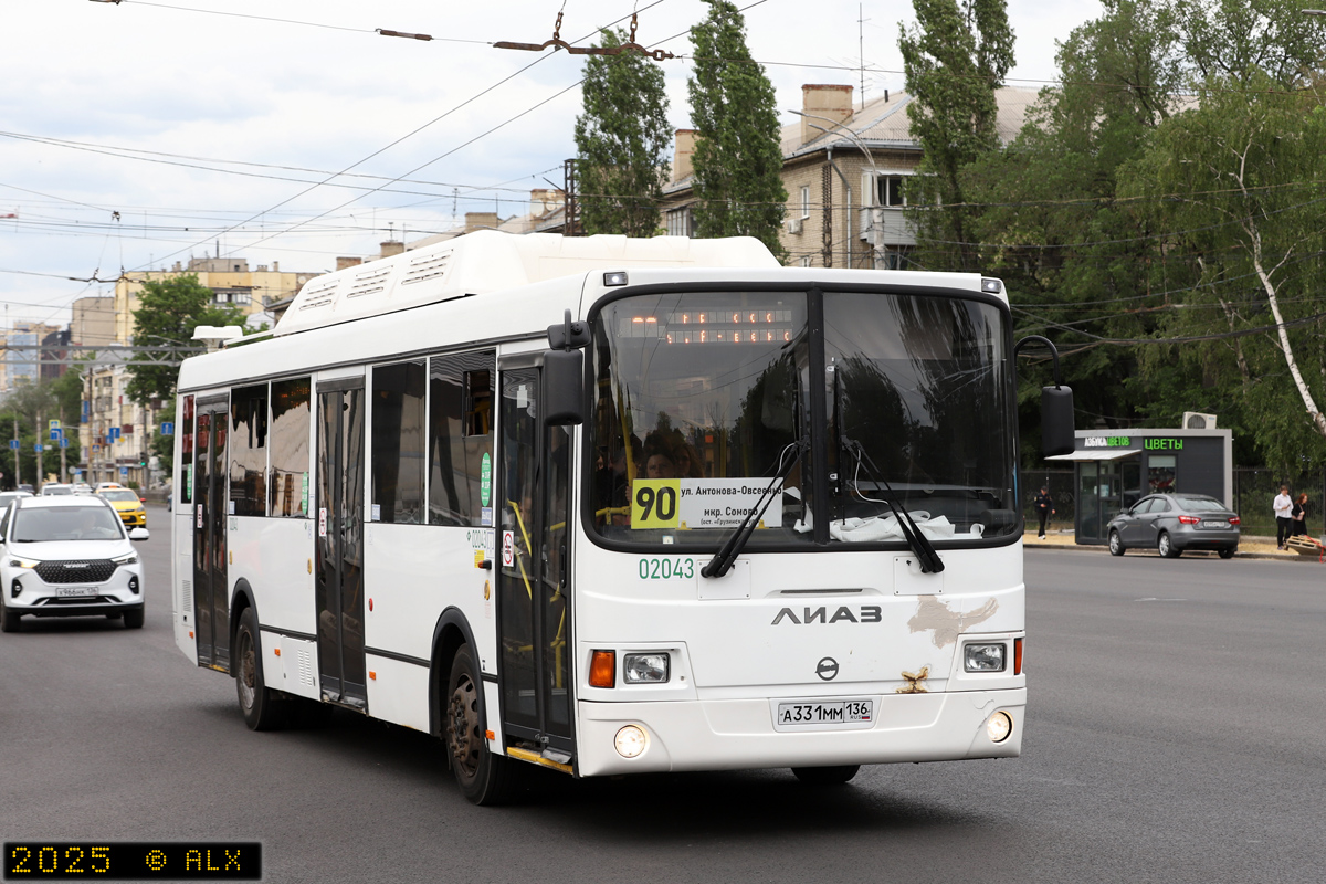 Воронежская область, ЛиАЗ-5293.70 № 02043