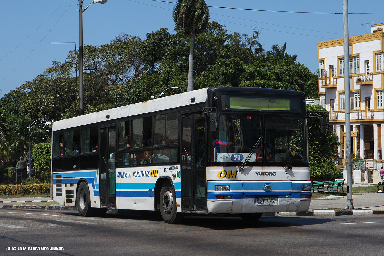 Куба, Yutong ZK6118HGA № B 109 019