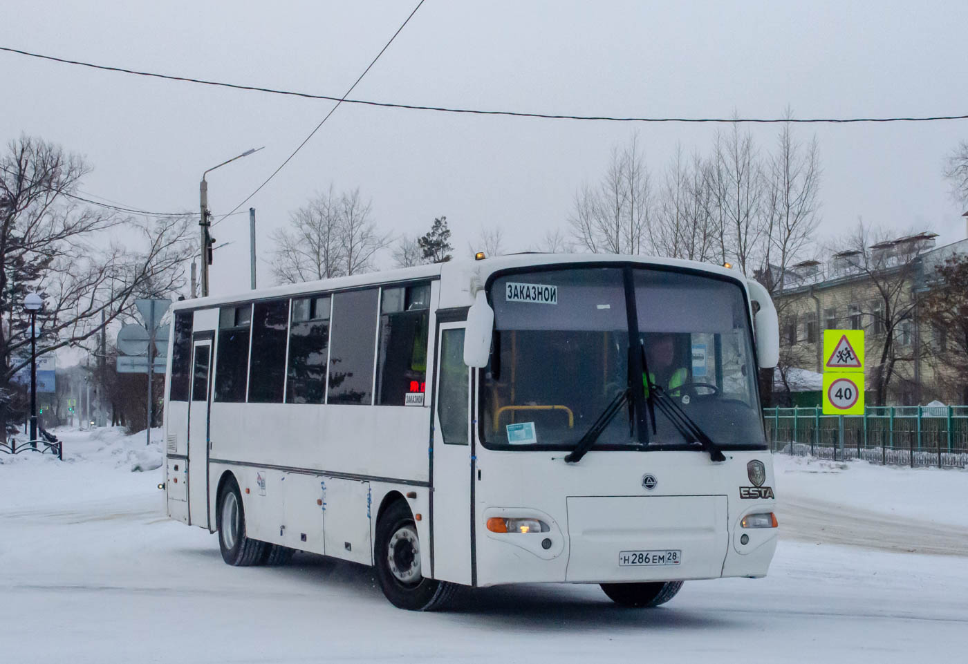 Амурская область, КАвЗ-4238-41 № Н 286 ЕМ 28