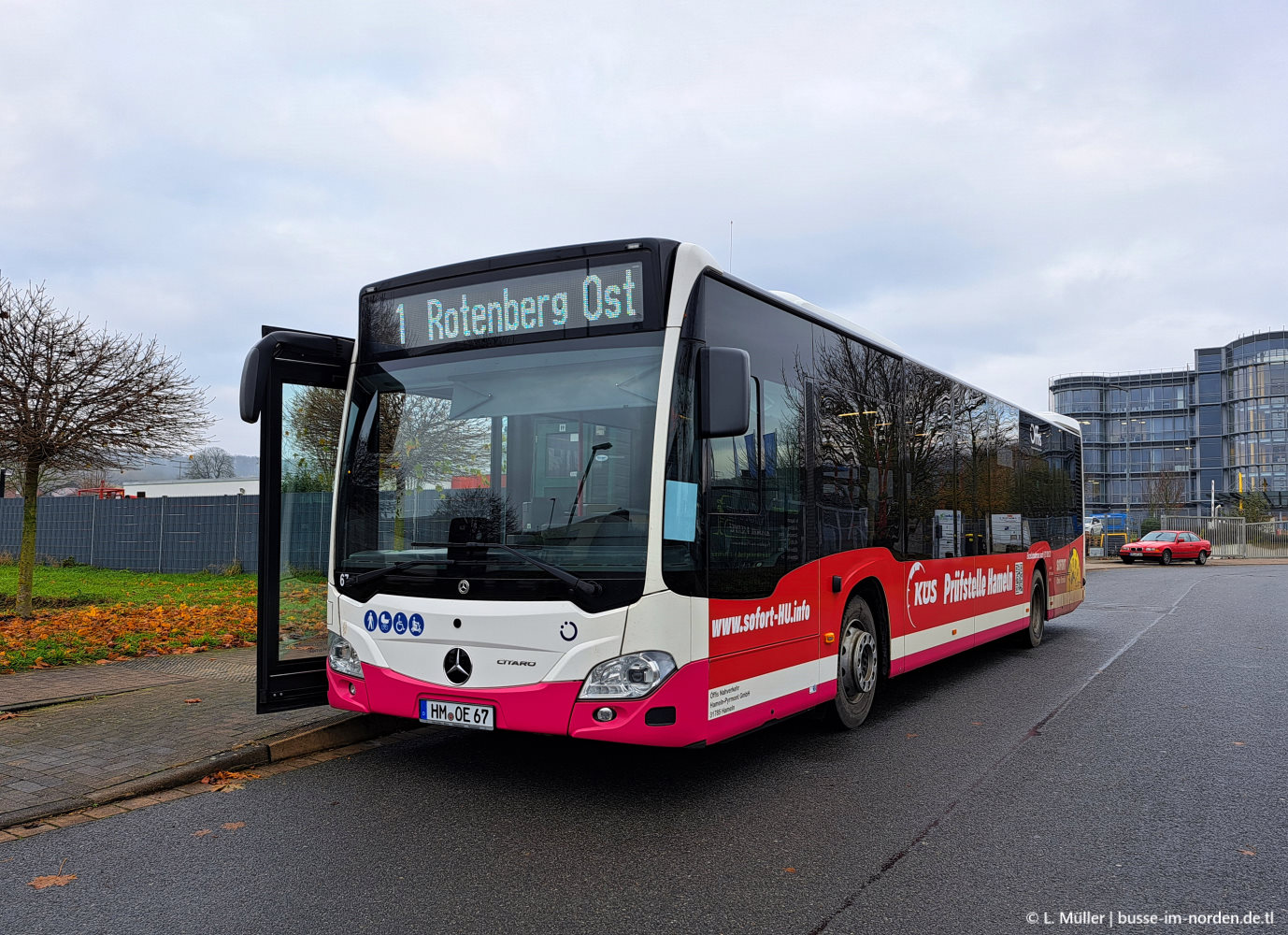 Нижняя Саксония, Mercedes-Benz Citaro C2 hybrid № 67
