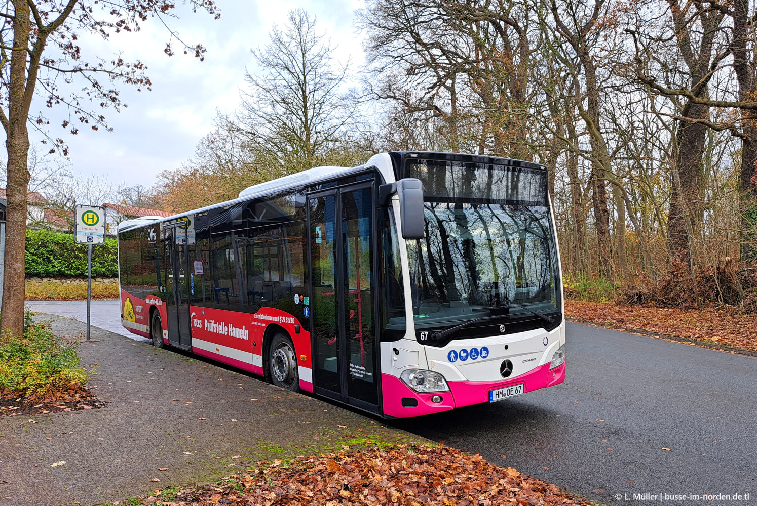 Нижняя Саксония, Mercedes-Benz Citaro C2 hybrid № 67