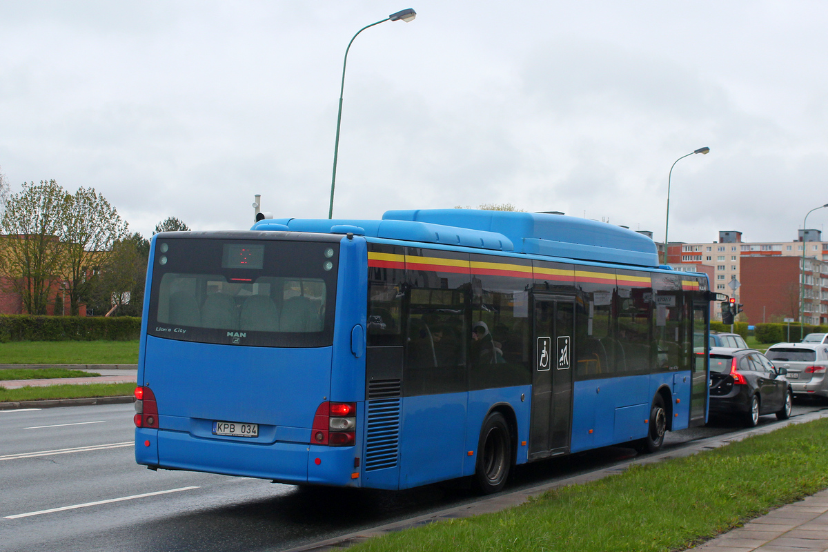 Литва, MAN A20 Lion's City Ü NÜ313 CNG № KPB 034