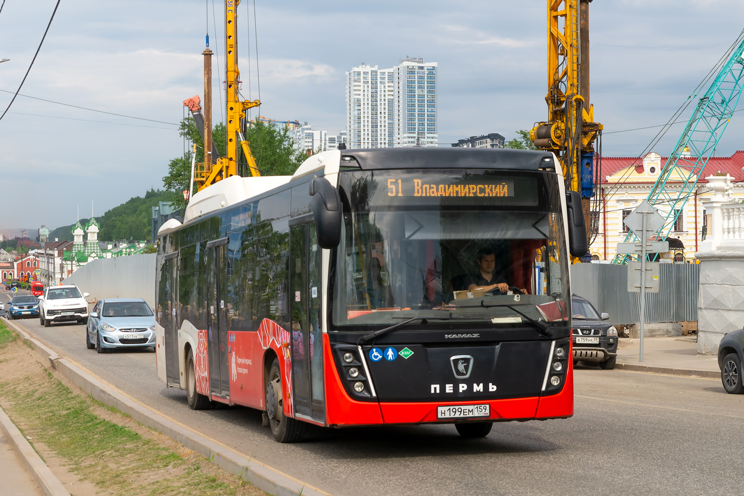 Пермский край, НефАЗ-5299-40-57 (CNG) № Н 199 ЕМ 159