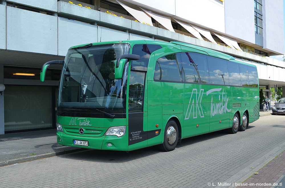Шлезвиг-Гольштейн, Mercedes-Benz Travego II M 16RHD facelift № KI-AK 873 Шлезвиг-Гольштейн, Mercedes-Benz Travego II M 16RHD facelift № KI-AK 873
