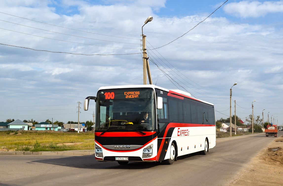 Астана, IVECO Crossway LINE 13M (СарыаркаАвтоПром) № Z015