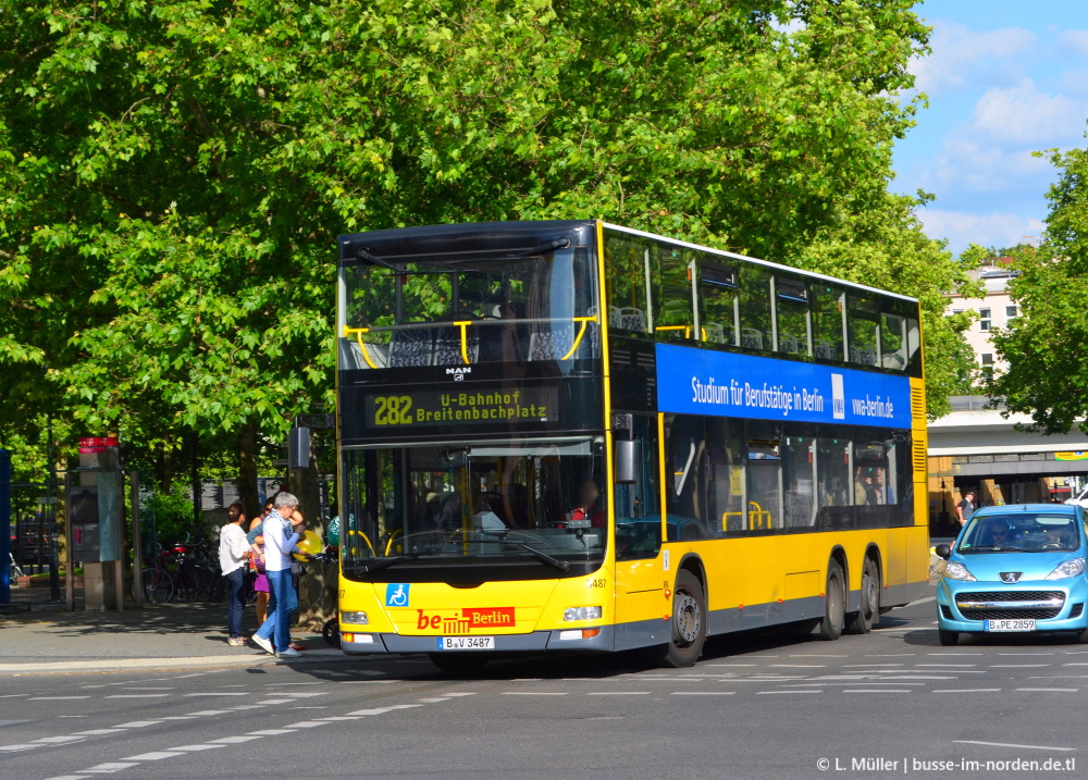 Берлин, MAN A39 Lion's City DD ND323 № 3487