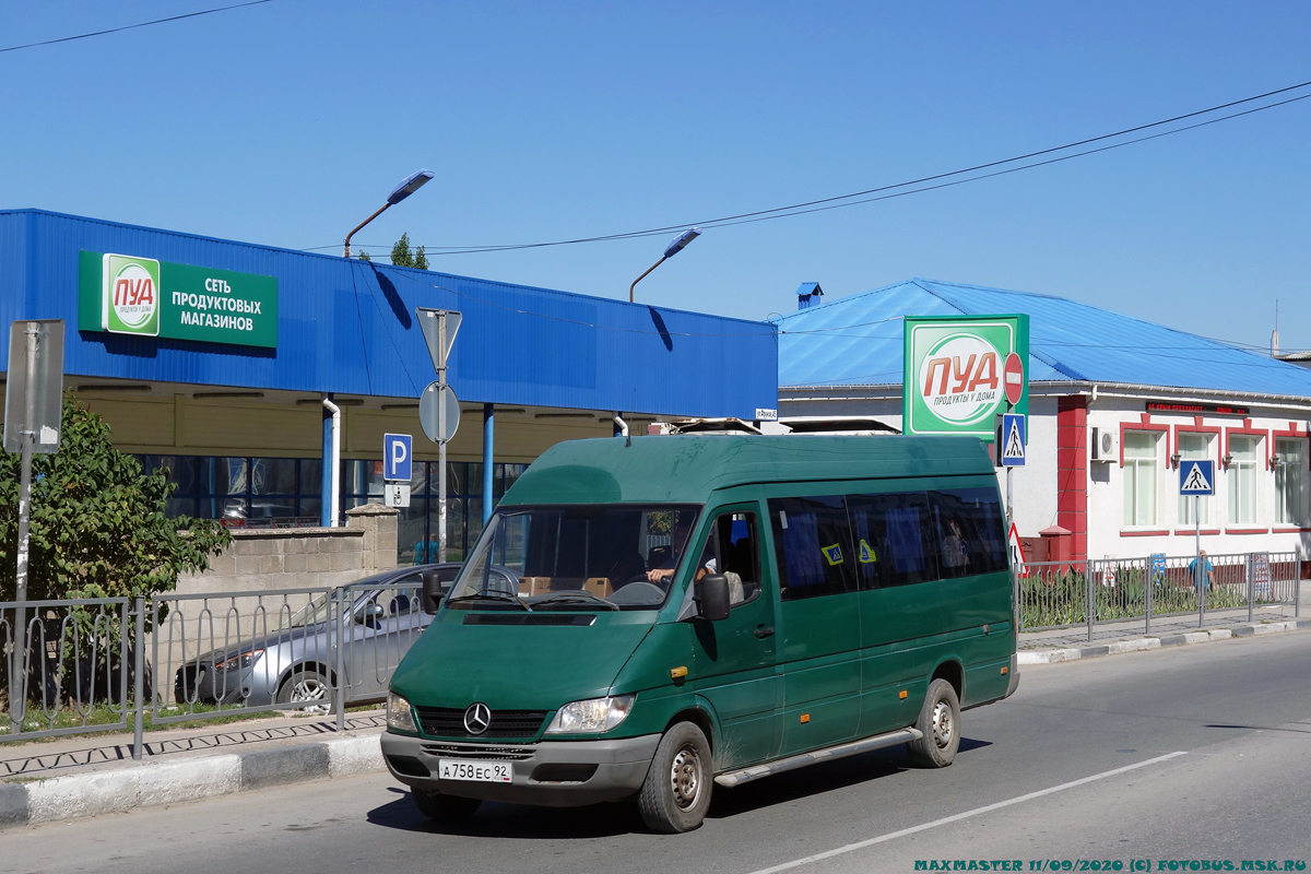 Севастополь, Mercedes-Benz Sprinter W903 313CDI № А 758 ЕС 92