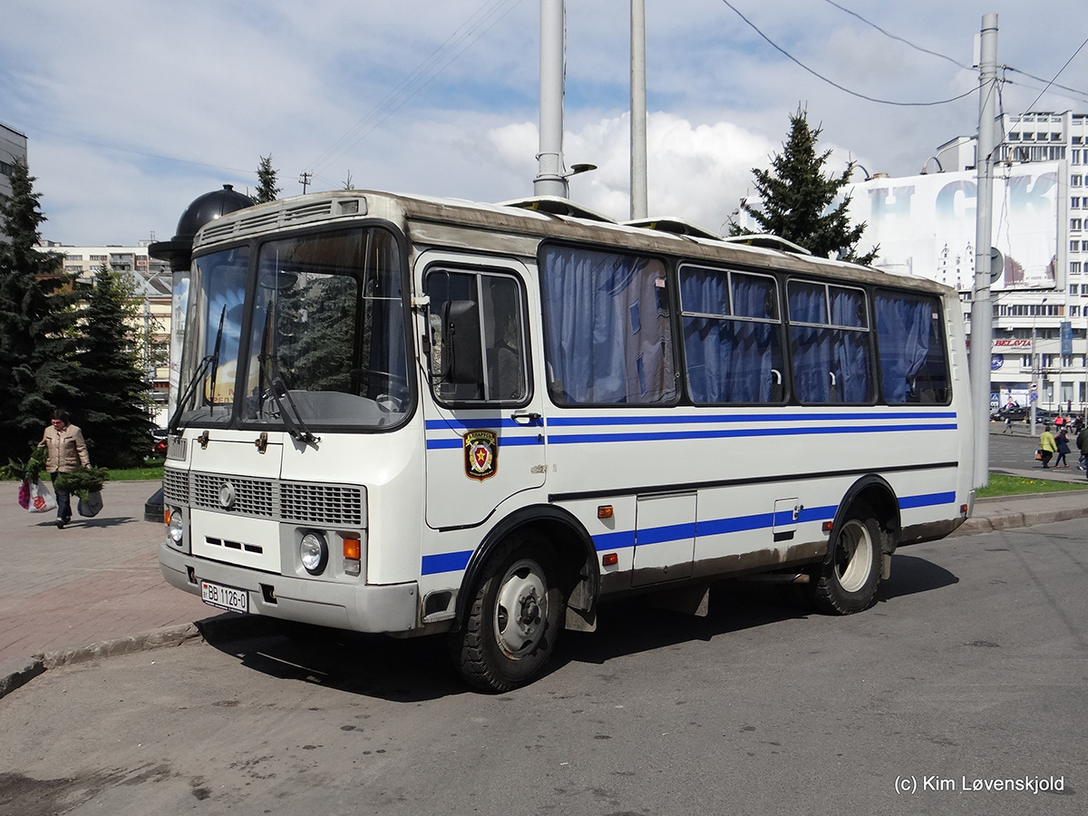 Минск, ПАЗ-Р 32053 № ВВ 1126-0