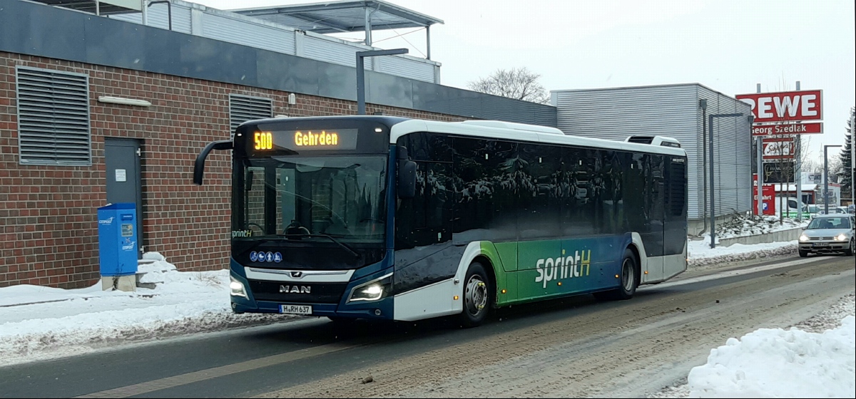 Нижняя Саксония, MAN 12C Lion's City 12 NL330 EfficientHybrid № H-RH 637