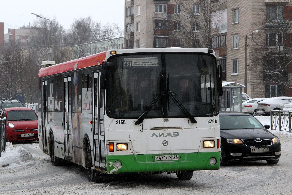 Санкт-Петербург, ЛиАЗ-5293.60 № 3768
