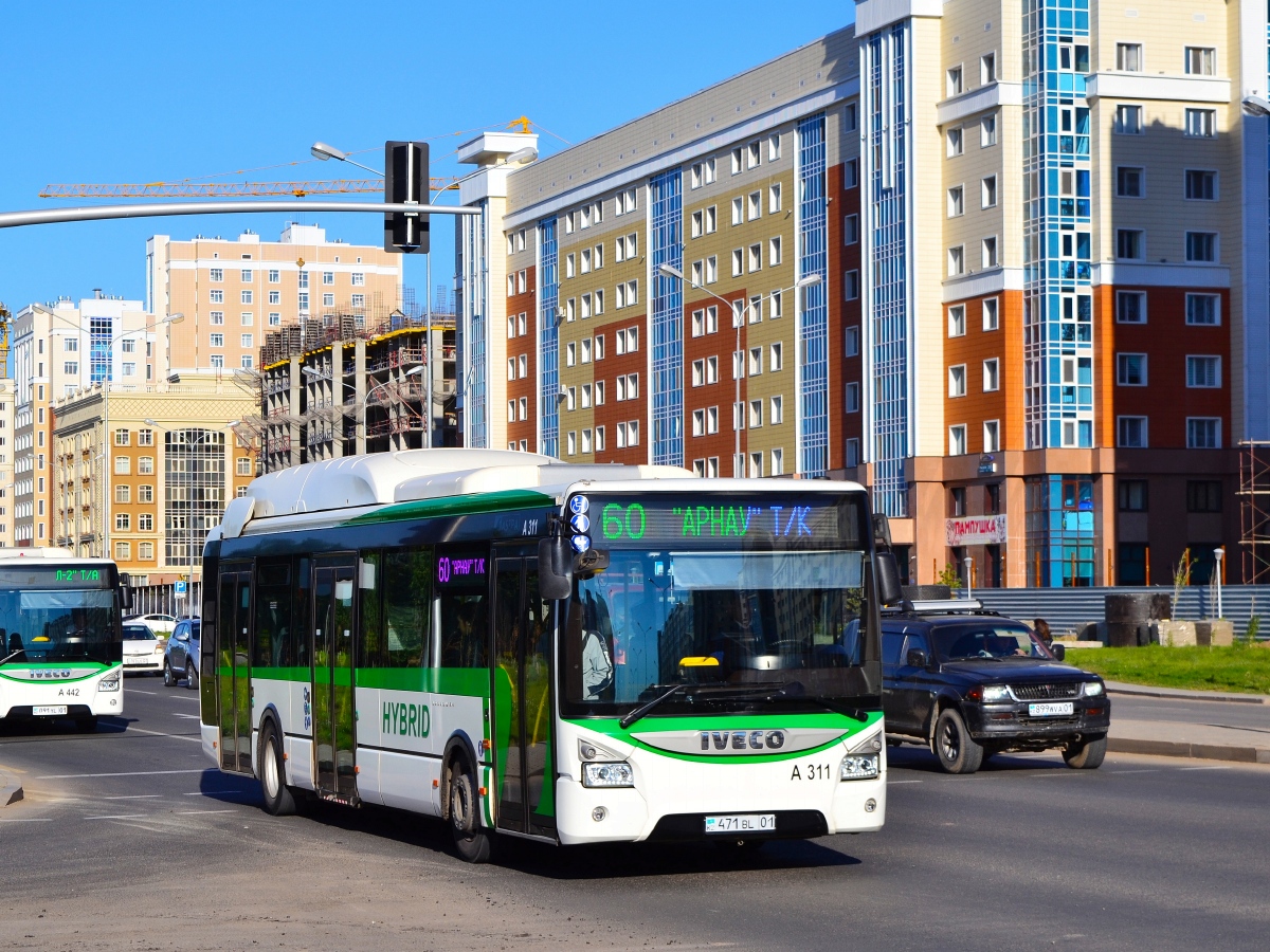 Астана, IVECO Urbanway 12M Hybrid (СарыаркаАвтоПром) № A311