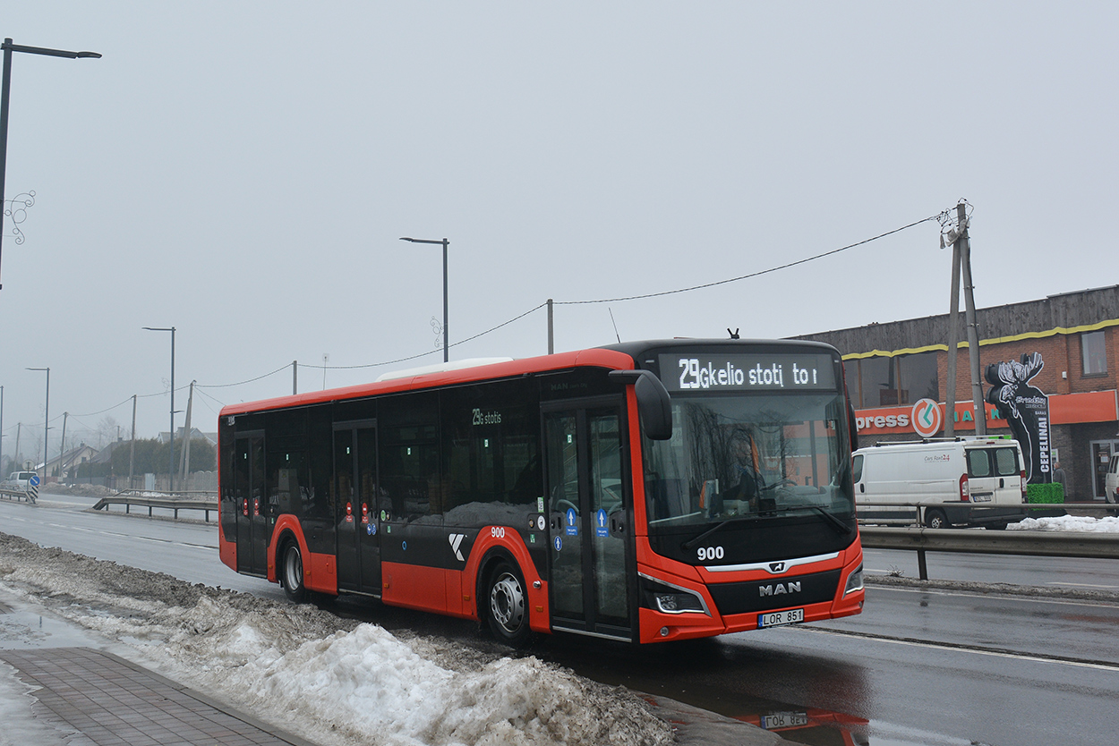 Lithuania, MAN 12C Lion's City 12 NL330 EfficientHybrid # 900