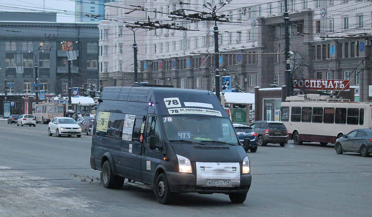 Челябинская область, Нижегородец-222702 (Ford Transit) № В 027 СС 174 Челябинская область, Нижегородец-222702 (Ford Transit) № В 027 СС 174