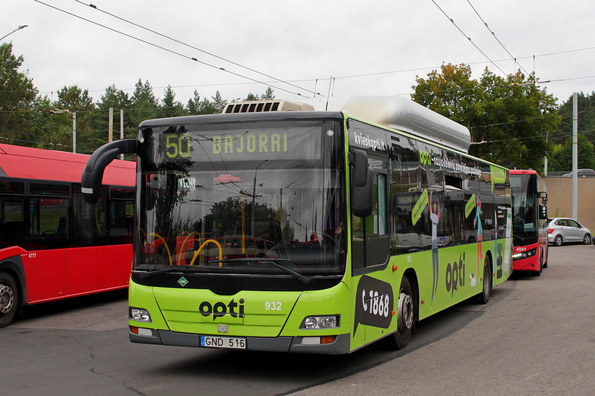 Lithuania, MAN A21 Lion's City NL273 CNG # 932