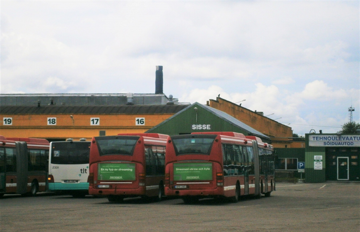 Эстония, MAN A78 Lion's City LE EL293 № 2331; Эстония, Scania OmniLink I № 1675; Эстония, Scania OmniLink I № 1644