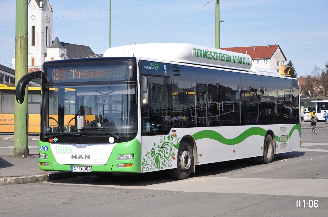 Венгрия, MAN A21 Lion's City NL273 CNG № 1609