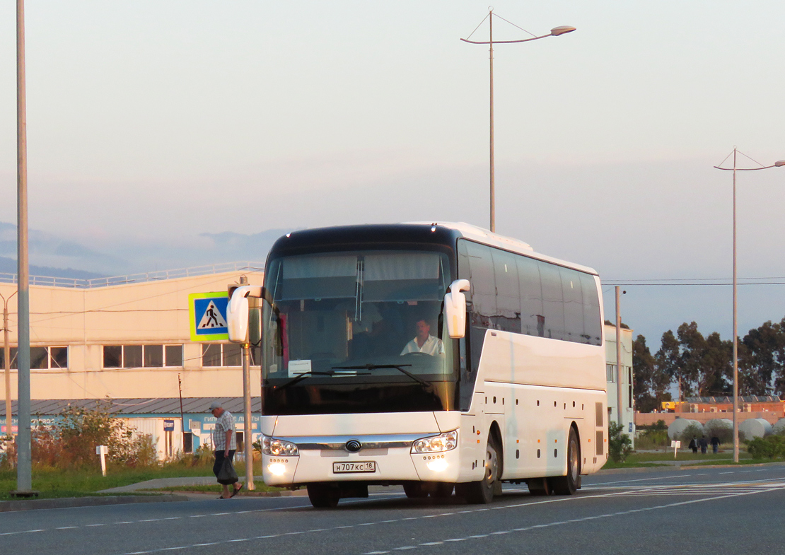 Удмуртия, Yutong ZK6122H9 № Н 707 КС 18 Удмуртия, Yutong ZK6122H9 № Н 707 КС 18