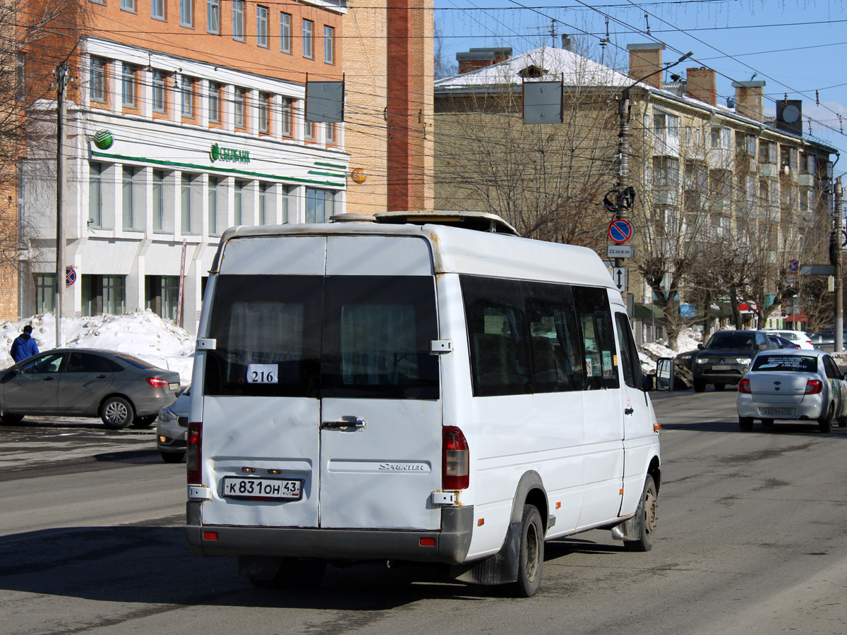 Кировская область, Луидор-223210 (MB Sprinter Classic) № К 831 ОН 43