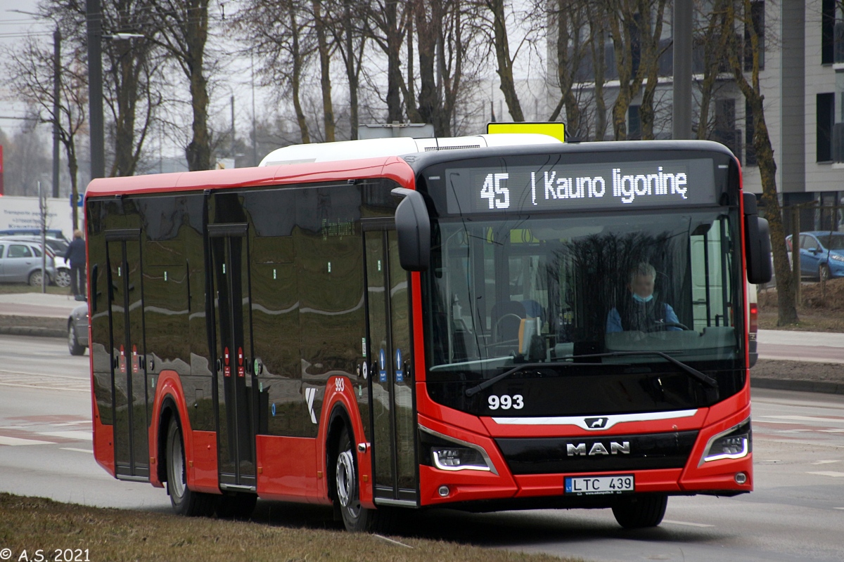 Литва, MAN 12C Lion's City 12 NL330 EfficientHybrid № 993