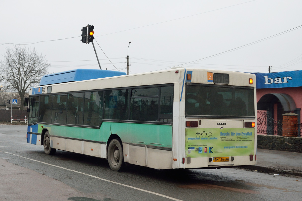Житомирская область, MAN A15 NL232 CNG № AM 1376 AA