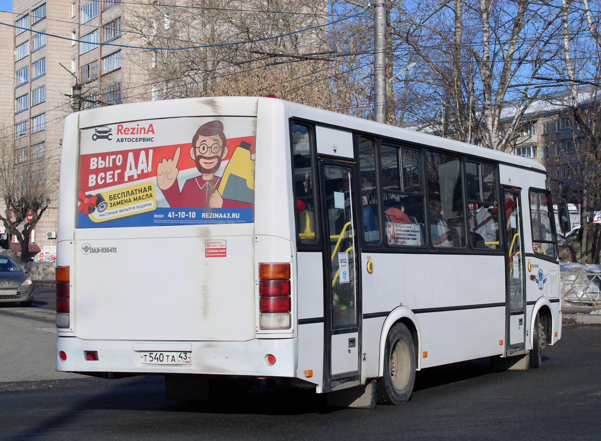 Кировская область, ПАЗ-320412-14 № Т 540 ТА 43
