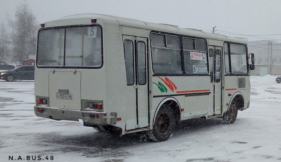 Липецкая область, ПАЗ-32054-07 № О 152 СЕ 48