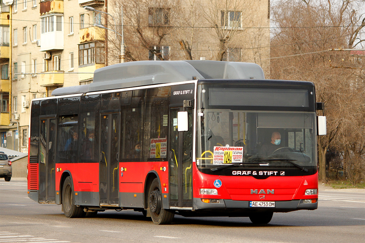 Днепропетровская область, MAN A21 Lion's City NL273 LPG № AE 4753 OM