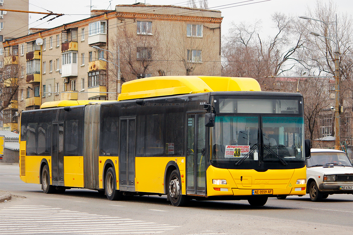 Dnepropetrovsk region, MAN A23 Lion's City G NG313 CNG # 45