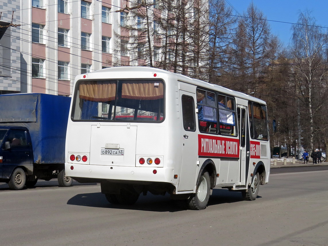 Кировская область, ПАЗ-32053-80 № О 892 СА 43