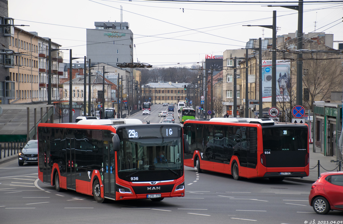 Литва, MAN 12C Lion's City 12 NL330 EfficientHybrid № 936