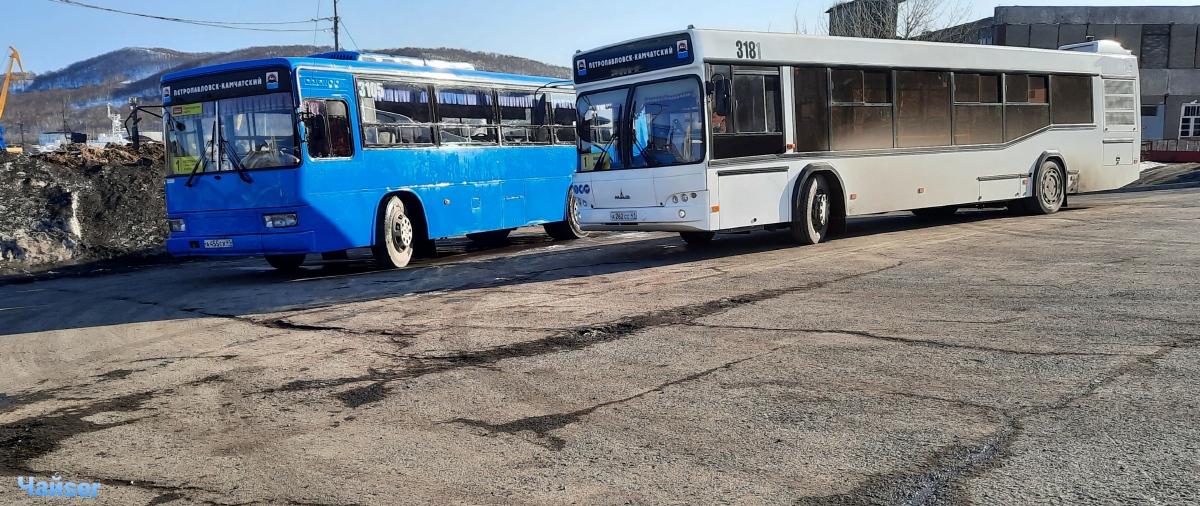 Камчатский край, Daewoo BS106 Royal City (Busan) № 3105; Камчатский край, МАЗ-103.486 № 3181