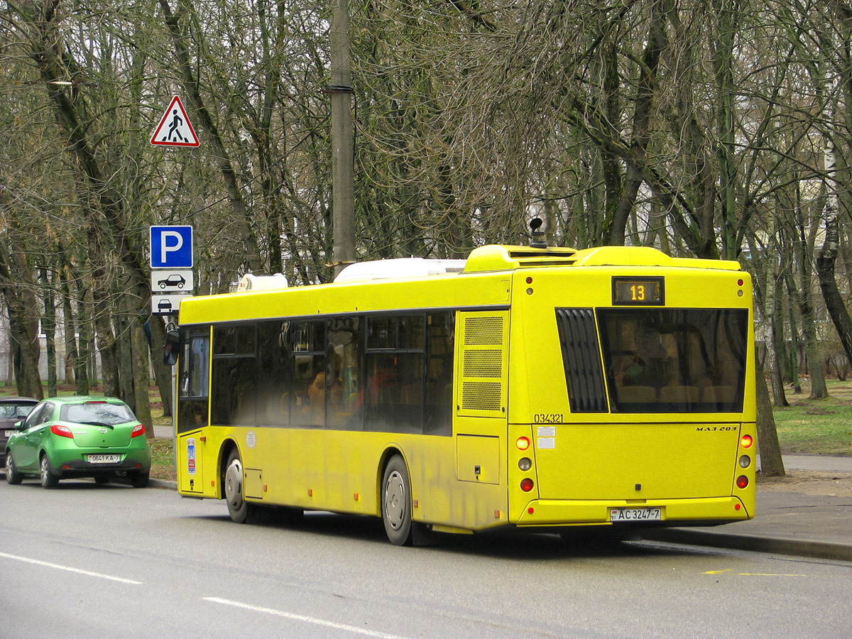 Minszk, MAZ-203.069 sz.: 034321