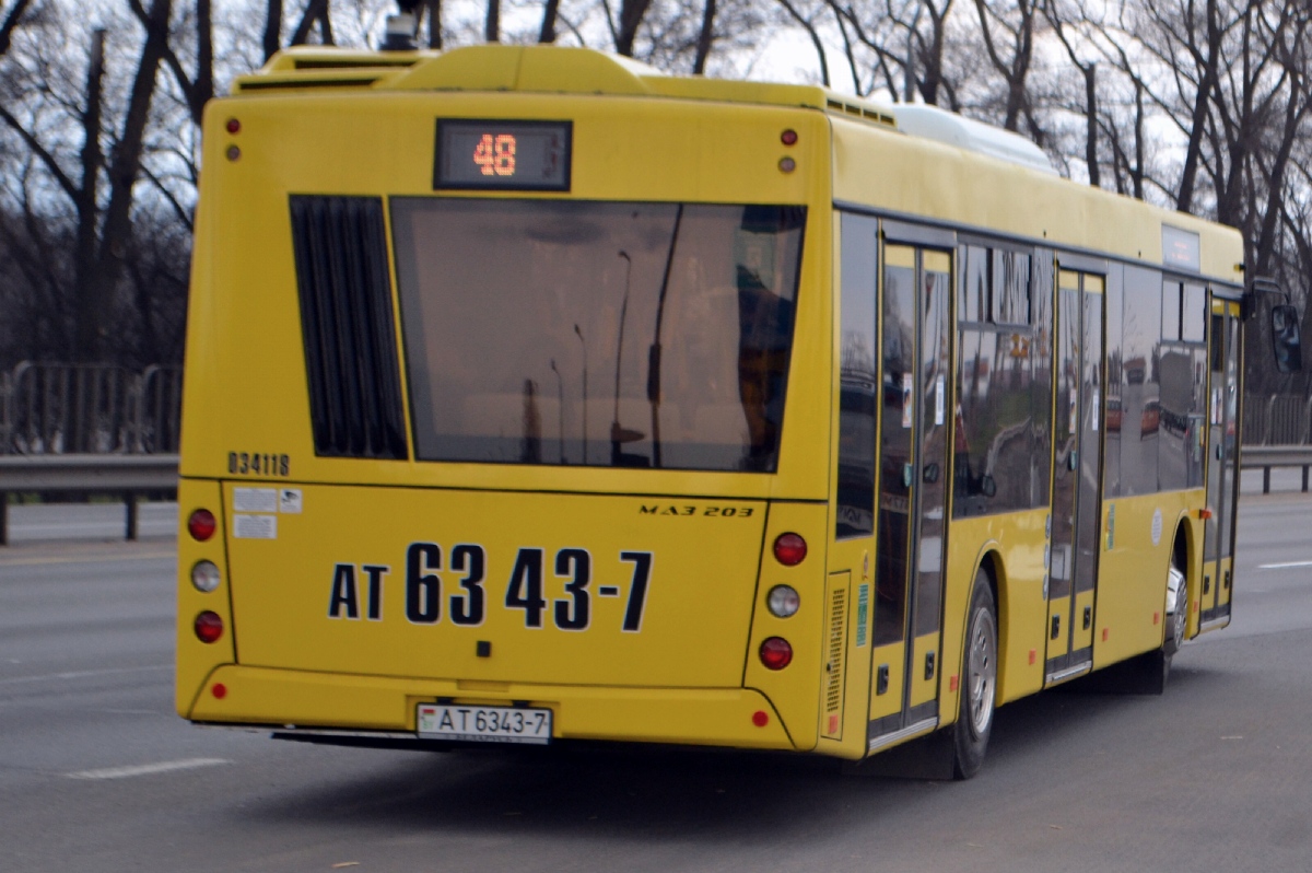 Минск, МАЗ-203.015 № 034118